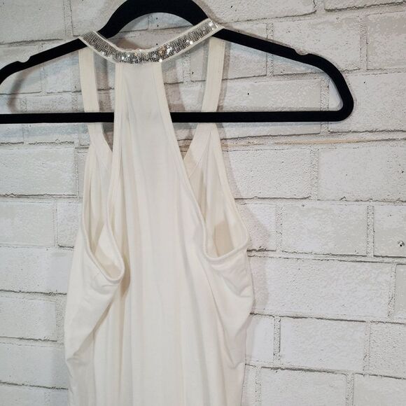Charlotte Russe white sequin tank top - Picture 10 of 11